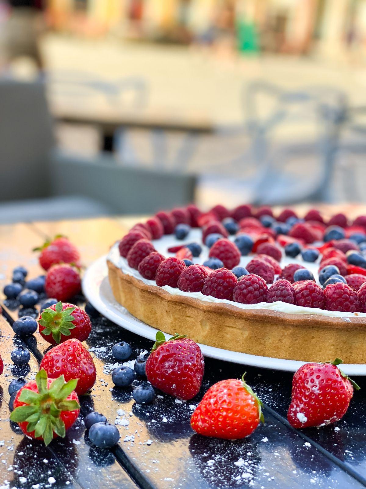 Tarte aux fruits rouges